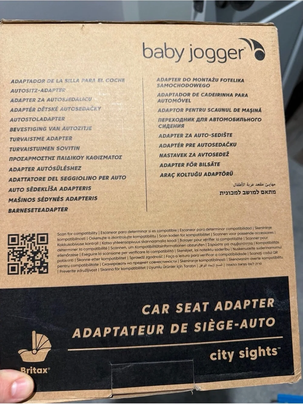 Baby Jogger Black Car Seat Adapter for Britax car seats